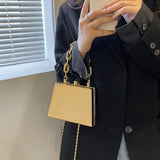 Women PVC Box Handbag Travel Beach Tote Crossbody Bag