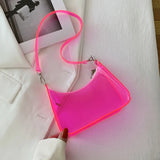 Korea Style PVC Candy Underarm Bag Transparent Crossbody Handbag