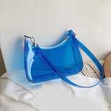 Korea Style PVC Candy Underarm Bag Transparent Crossbody Handbag