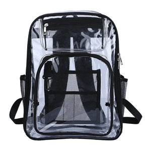 Clear PVC Backpack Teen Girls Big Boys Unisex Bag