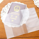 Transparent PVC Passport Cover Waterproof Travel Document Holder