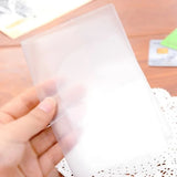 Transparent PVC Passport Cover Waterproof Travel Document Holder