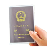 Clear PVC Passport Cover Waterproof Travel Document Bag Holder