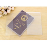 Clear PVC Passport Cover Waterproof Travel Document Bag Holder
