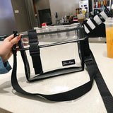 Unisex PVC Shoulder Messenger Bag Spring Summer Crossbody Bags