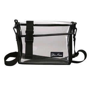 Unisex PVC Shoulder Messenger Bag Spring Summer Crossbody Bags