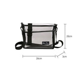 Unisex PVC Shoulder Messenger Bag Spring Summer Crossbody Bags