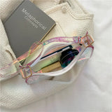 Colorful Transparent PVC Tassel Shoulder Bag Women Cross Body PopularBag