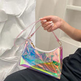 Colorful Transparent PVC Tassel Shoulder Bag Women Cross Body PopularBag