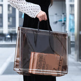 PVC Thick Tote Bags for Women Casual Portable Handbag Waterproof