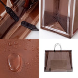 PVC Thick Tote Bags for Women Casual Portable Handbag Waterproof