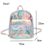 Clear PVC Women Backpack Harajuku School Bag for Teen Girls