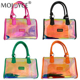 Transparent Laser Shoulder Crossbody Bag Women PVC Summer Tote