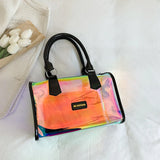 Transparent Laser Shoulder Crossbody Bag Women PVC Summer Tote