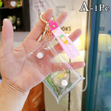 Transparent Small Wallet Coin Purse for Girls