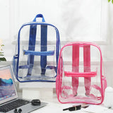 PVC Transparent Unisex Backpack Waterproof Large Capacity See Through Backpack