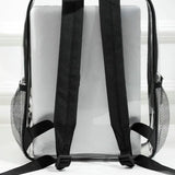 PVC Transparent Unisex Backpack Waterproof Large Capacity See Through Backpack