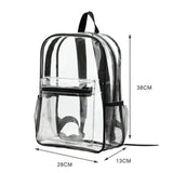 PVC Transparent Unisex Backpack Waterproof Large Capacity See Through Backpack