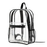 PVC Transparent Unisex Backpack Waterproof Large Capacity See Through Backpack