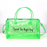 PVC Transparent Waterproof Yoga Gym Bag Unisex Shoulder Bag