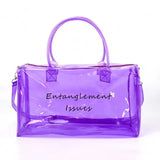 Waterproof Yoga Gym Bag Transparent PVC Outdoor Sports Fitness Handbag