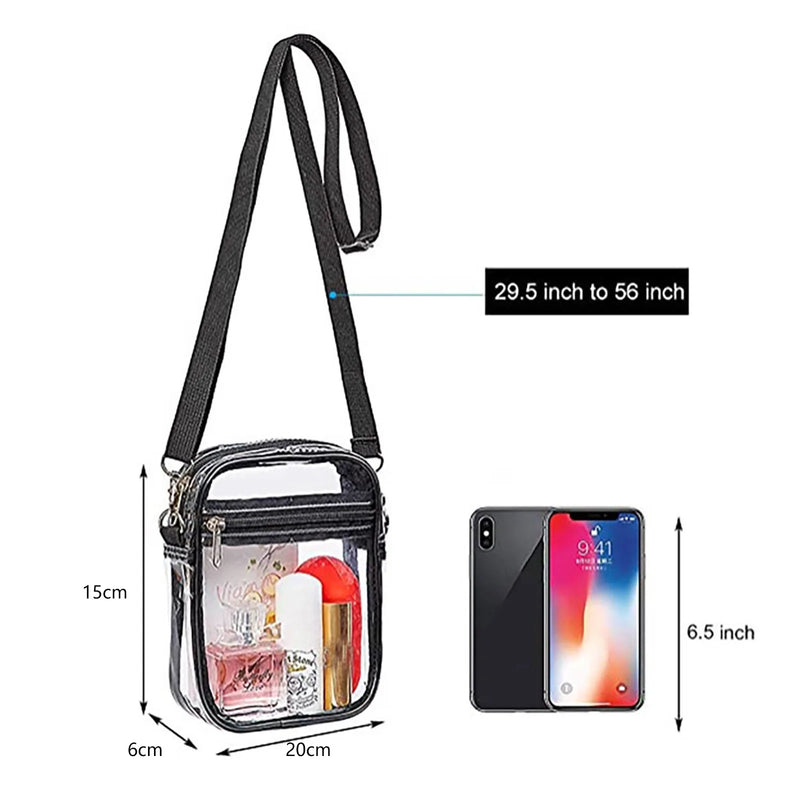 Transparent Women Crossbody Shoulder Bag Chain Jelly Small Phone Purse