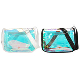 Clear PVC Zipper Shoulder Bag Lady Small Streetwear Travel Bag