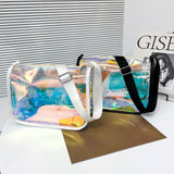 Clear PVC Zipper Shoulder Bag Lady Small Streetwear Travel Bag