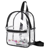 Clear PVC Waterproof Backpack Adjustable Strap for Travel Work Sport