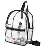 Clear PVC Waterproof Backpack Adjustable Strap for Travel Work Sport