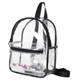 Clear PVC Waterproof Backpack Adjustable Strap for Travel Work Sport