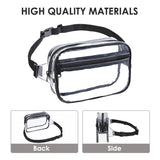 PVC Women Waist Fanny Pack Belt Bag Clear Bag Beach Travel