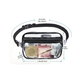 Clear Transparent PVC Women Waist Fanny Pack Hip Bag