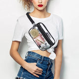 Clear Transparent PVC Women Waist Fanny Pack Hip Bag
