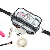 Clear Transparent PVC Women Waist Fanny Pack Hip Bag