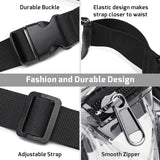 Clear PVC Women Waist Fanny Pack Belt Bag Hip Bum Bag Chest Pouch