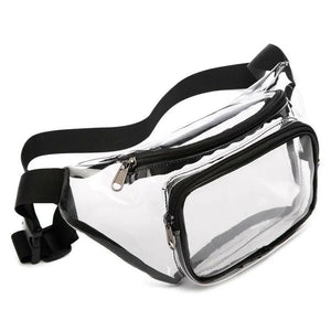 Clear PVC Waist Fanny Pack Belt Bag for Women