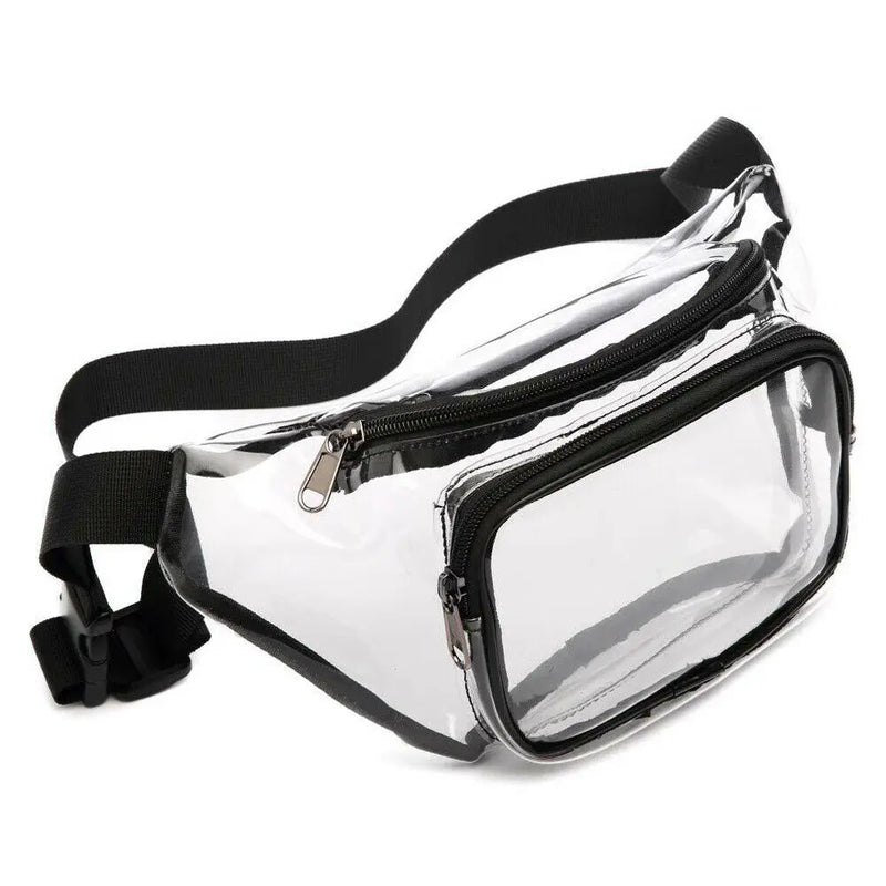 Clear PVC Waist Fanny Pack Belt Bag for Women