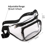 Clear PVC Waist Fanny Pack Belt Bag for Women