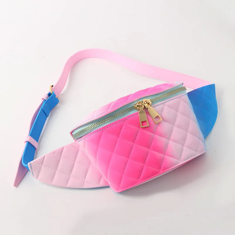PVC Women's Waist Bag Jelly Purse Belt Bag Waterproof Fanny Pack