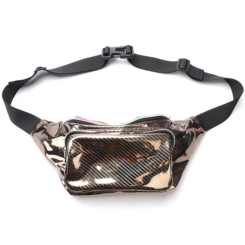 Colorful PVC Fanny Pack Women's Cross-Body Bag