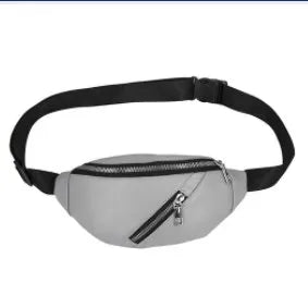 Women Chest Bag Belt Waist PU Leather Crossbody Bag Travel Phone Pouch