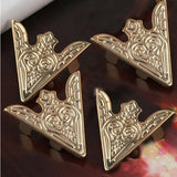 2 Pairs Wing Tips Brooch Pin Metal Collar Clips