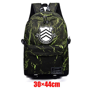 Danganronpa: Trigger Happy Havoc Fabric Backpack Unisex Schoolbag Zip Mochila