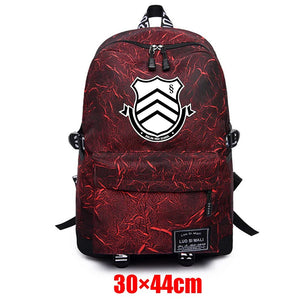Danganronpa: Trigger Happy Havoc Fabric Backpack Unisex Schoolbag Zip Mochila