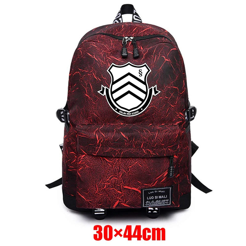 Danganronpa: Trigger Happy Havoc Fabric Backpack Unisex Schoolbag Zip Mochila