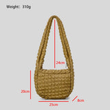 Padded Cotton Draw String Nylon Bucket Handbag