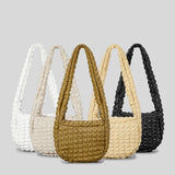 Padded Cotton Draw String Nylon Bucket Handbag