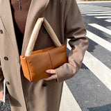 Quilted Handbag Winter Tote Bag Ladies Clutch Shopping Bag
