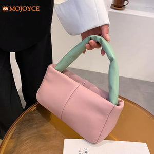 Quilted Handbag Winter Tote Bag Ladies Clutch Shopping Bag